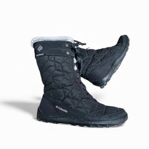 Columbia Waterproof Boot #BL1585-010 Black/Charcoal Sz 7.5